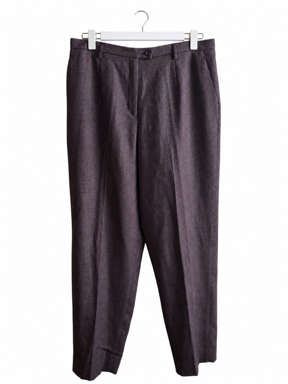 Pendleton Womens Purple Wool Pants Size 16 Plum Brown Vintage